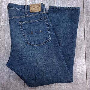 Polo Ralph Lauren Jeans  Mens 38x30 Varick Slim Straight Medium Denim Wash Pants